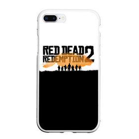 Чехол для iPhone 7Plus/8 Plus матовый с принтом Red Dead Redemption 2 в Белгороде, Силикон | Область печати: задняя сторона чехла, без боковых панелей | rdr | rdr2 | red dead redemption 2 | rockstar | дикий запад | ковбои