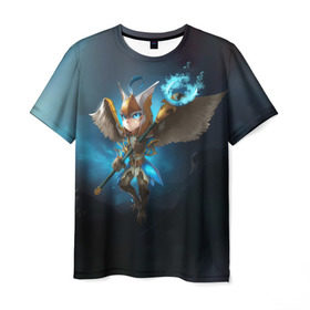 Мужская футболка 3D с принтом Wings в Белгороде, 100% полиэфир | прямой крой, круглый вырез горловины, длина до линии бедер | dota | dota 2 | skywrath mage | дота | маг