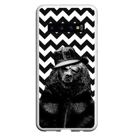 Чехол для Samsung Galaxy S10 с принтом Mr Bear в Белгороде, Силикон | Область печати: задняя сторона чехла, без боковых панелей | bear | beast | mister | roar | swag | зверь | медведь | мистер | свэг