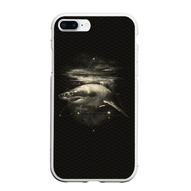 Чехол для iPhone 7Plus/8 Plus матовый с принтом Cosmic Shark в Белгороде, Силикон | Область печати: задняя сторона чехла, без боковых панелей | space | галактика | космос | рыба