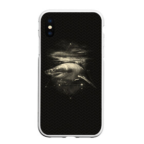 Чехол для iPhone XS Max матовый с принтом Cosmic Shark в Белгороде, Силикон | Область печати: задняя сторона чехла, без боковых панелей | space | галактика | космос | рыба