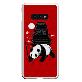 Чехол для Samsung S10E с принтом Panda Warrior в Белгороде, Силикон | Область печати: задняя сторона чехла, без боковых панелей | japan | panda | панда