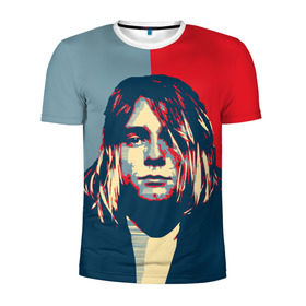 Мужская футболка 3D спортивная с принтом Kurt Cobain в Белгороде, 100% полиэстер с улучшенными характеристиками | приталенный силуэт, круглая горловина, широкие плечи, сужается к линии бедра | Тематика изображения на принте: curt | hope | kobain | nirvana | кобейн | курт | нирвана