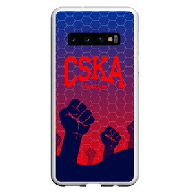 Чехол для Samsung Galaxy S10 с принтом CSKA Msk в Белгороде, Силикон | Область печати: задняя сторона чехла, без боковых панелей | moscow | москва | цска