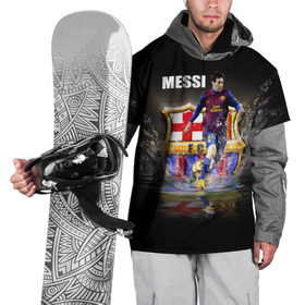 Накидка на куртку 3D с принтом Месси в Белгороде, 100% полиэстер |  | barselona | messi | аргентина | барселона | испания | месси | футбол