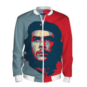Мужской бомбер 3D с принтом Che Guevara в Белгороде, 100% полиэстер | застегивается на молнию, по бокам два кармана без застежек, по низу бомбера и на воротнике - эластичная резинка | Тематика изображения на принте: че гевара