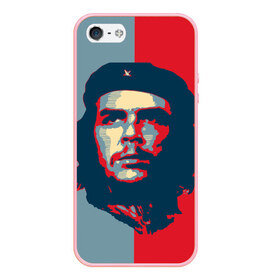 Чехол для iPhone 5/5S матовый с принтом Che Guevara в Белгороде, Силикон | Область печати: задняя сторона чехла, без боковых панелей | че гевара