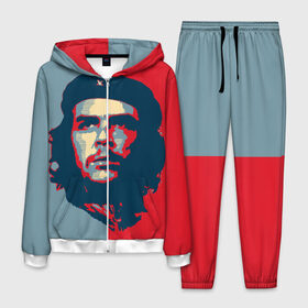 Мужской костюм 3D с принтом Che Guevara в Белгороде, 100% полиэстер | Манжеты и пояс оформлены тканевой резинкой, двухслойный капюшон со шнурком для регулировки, карманы спереди | Тематика изображения на принте: че гевара