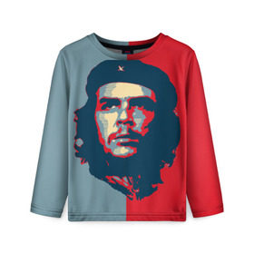 Детский лонгслив 3D с принтом Che Guevara в Белгороде, 100% полиэстер | длинные рукава, круглый вырез горловины, полуприлегающий силуэт
 | Тематика изображения на принте: че гевара