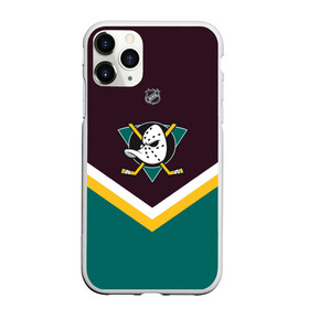 Чехол для iPhone 11 Pro матовый с принтом Anaheim Ducks в Белгороде, Силикон |  | america | canada | hockey | nhl | usa | америка | канада | лед | нхл | сша | хоккей