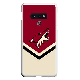 Чехол для Samsung S10E с принтом Arizona Coyotes в Белгороде, Силикон | Область печати: задняя сторона чехла, без боковых панелей | america | canada | hockey | nhl | usa | америка | аризона | канада | койотис | лед | нхл | сша | хоккей