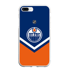 Чехол для iPhone 7Plus/8 Plus матовый с принтом Edmonton Oilers в Белгороде, Силикон | Область печати: задняя сторона чехла, без боковых панелей | america | canada | hockey | nhl | usa | америка | детройт | канада | лед | нхл | ойлерз | сша | хоккей | эдмонтон