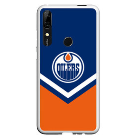 Чехол для Honor P Smart Z с принтом Edmonton Oilers в Белгороде, Силикон | Область печати: задняя сторона чехла, без боковых панелей | Тематика изображения на принте: america | canada | hockey | nhl | usa | америка | детройт | канада | лед | нхл | ойлерз | сша | хоккей | эдмонтон