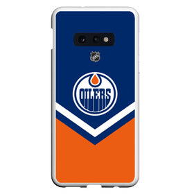 Чехол для Samsung S10E с принтом Edmonton Oilers в Белгороде, Силикон | Область печати: задняя сторона чехла, без боковых панелей | america | canada | hockey | nhl | usa | америка | детройт | канада | лед | нхл | ойлерз | сша | хоккей | эдмонтон