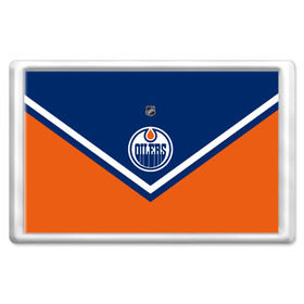 Магнит 45*70 с принтом Edmonton Oilers в Белгороде, Пластик | Размер: 78*52 мм; Размер печати: 70*45 | america | canada | hockey | nhl | usa | америка | детройт | канада | лед | нхл | ойлерз | сша | хоккей | эдмонтон