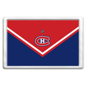 Магнит 45*70 с принтом Montreal Canadiens в Белгороде, Пластик | Размер: 78*52 мм; Размер печати: 70*45 | Тематика изображения на принте: america | canada | hockey | nhl | usa | америка | канада | канадиенс | лед | монреаль | нхл | сша | хоккей