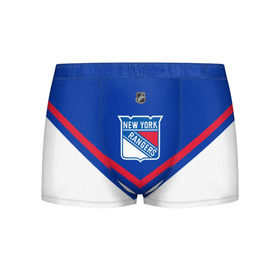 Мужские трусы 3D с принтом New York Rangers в Белгороде, 50% хлопок, 50% полиэстер | классическая посадка, на поясе мягкая тканевая резинка | america | canada | hockey | nhl | usa | америка | канада | лед | нхл | нью йорк | рейнджерс | сша | хоккей
