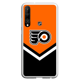 Чехол для Honor P30 с принтом Philadelphia Flyers в Белгороде, Силикон | Область печати: задняя сторона чехла, без боковых панелей | america | canada | hockey | nhl | usa | америка | канада | лед | нхл | сша | филадельфия | флайерз | хоккей