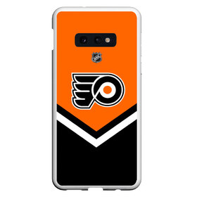 Чехол для Samsung S10E с принтом Philadelphia Flyers в Белгороде, Силикон | Область печати: задняя сторона чехла, без боковых панелей | america | canada | hockey | nhl | usa | америка | канада | лед | нхл | сша | филадельфия | флайерз | хоккей