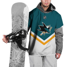 Накидка на куртку 3D с принтом San Jose Sharks в Белгороде, 100% полиэстер |  | Тематика изображения на принте: america | canada | hockey | nhl | usa | акула | америка | канада | лед | нхл | сан хосе | сша | хоккей | шаркс