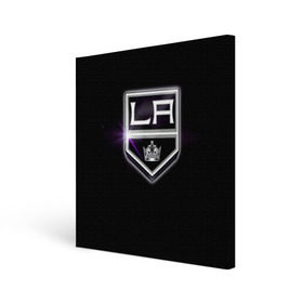 Холст квадратный с принтом Los Angeles Kings в Белгороде, 100% ПВХ |  | hockey | kings | los angeles | nhl | корона | нхл | хоккеист | хоккей