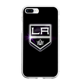 Чехол для iPhone 7Plus/8 Plus матовый с принтом Los Angeles Kings в Белгороде, Силикон | Область печати: задняя сторона чехла, без боковых панелей | hockey | kings | los angeles | nhl | корона | нхл | хоккеист | хоккей