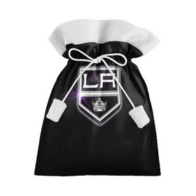 Подарочный 3D мешок с принтом Los Angeles Kings в Белгороде, 100% полиэстер | Размер: 29*39 см | Тематика изображения на принте: hockey | kings | los angeles | nhl | корона | нхл | хоккеист | хоккей