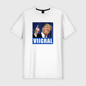 Мужская футболка премиум с принтом Трамп 1 в Белгороде, 92% хлопок, 8% лайкра | приталенный силуэт, круглый вырез ворота, длина до линии бедра, короткий рукав | america | donald | trump | usa | америка | дональд | трамп