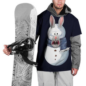 Накидка на куртку 3D с принтом Снэпчат кролик в Белгороде, 100% полиэстер |  | snapchat | радуга | снеговик | снэпчат | уши | фильтр | язык