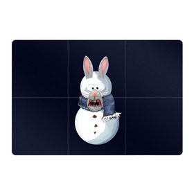 Магнитный плакат 3Х2 с принтом Снэпчат кролик в Белгороде, Полимерный материал с магнитным слоем | 6 деталей размером 9*9 см | snapchat | радуга | снеговик | снэпчат | уши | фильтр | язык
