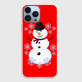 Чехол для iPhone 13 Pro Max с принтом Снеговик в Белгороде,  |  | 2017 | дед мороз | зима | новый год | снеговик | снежинки