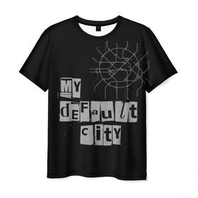 Мужская футболка 3D с принтом Default City в Белгороде, 100% полиэфир | прямой крой, круглый вырез горловины, длина до линии бедер | Тематика изображения на принте: default | lifestyle | moscow | город | москва | стиль