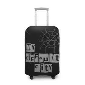 Чехол для чемодана 3D с принтом Default City в Белгороде, 86% полиэфир, 14% спандекс | двустороннее нанесение принта, прорези для ручек и колес | Тематика изображения на принте: default | lifestyle | moscow | город | москва | стиль