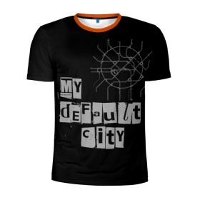 Мужская футболка 3D спортивная с принтом Default City в Белгороде, 100% полиэстер с улучшенными характеристиками | приталенный силуэт, круглая горловина, широкие плечи, сужается к линии бедра | Тематика изображения на принте: default | lifestyle | moscow | город | москва | стиль