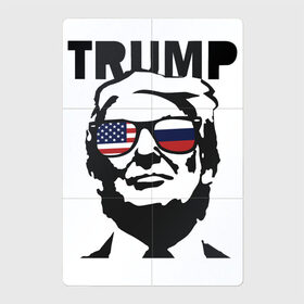 Магнитный плакат 2Х3 с принтом Дональд Трамп в Белгороде, Полимерный материал с магнитным слоем | 6 деталей размером 9*9 см | 