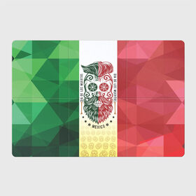 Магнитный плакат 3Х2 с принтом Мексика в Белгороде, Полимерный материал с магнитным слоем | 6 деталей размером 9*9 см | мексика | флаг | череп