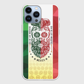 Чехол для iPhone 13 Pro Max с принтом Мексика в Белгороде,  |  | мексика | флаг | череп
