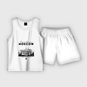 Детская пижама с шортами хлопок с принтом Москва, ВДНХ в Белгороде,  |  | 
