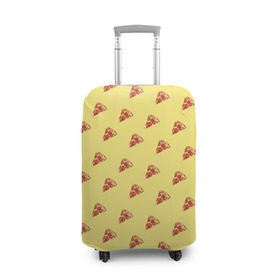 Чехол для чемодана 3D с принтом Рай пиццы в Белгороде, 86% полиэфир, 14% спандекс | двустороннее нанесение принта, прорези для ручек и колес | food | pizza | грибы | еда | завтрак | колбаса | обед | пицца | помидор | ужин | фастфуд