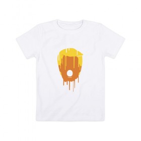 Детская футболка хлопок с принтом Дональд Трамп в Белгороде, 100% хлопок | круглый вырез горловины, полуприлегающий силуэт, длина до линии бедер | Тематика изображения на принте: 