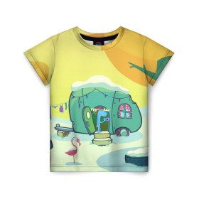 Детская футболка 3D с принтом Happy Tree Friends в Белгороде, 100% гипоаллергенный полиэфир | прямой крой, круглый вырез горловины, длина до линии бедер, чуть спущенное плечо, ткань немного тянется | Тематика изображения на принте: 