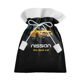 Подарочный 3D мешок с принтом Nissan the best car в Белгороде, 100% полиэстер | Размер: 29*39 см | nissan | авто | автомобиль | водитель | машина | ниссан | тачка