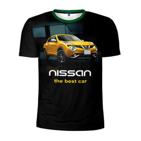 Мужская футболка 3D спортивная с принтом Nissan the best car в Белгороде, 100% полиэстер с улучшенными характеристиками | приталенный силуэт, круглая горловина, широкие плечи, сужается к линии бедра | nissan | авто | автомобиль | водитель | машина | ниссан | тачка