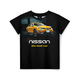 Детская футболка 3D с принтом Nissan the best car в Белгороде, 100% гипоаллергенный полиэфир | прямой крой, круглый вырез горловины, длина до линии бедер, чуть спущенное плечо, ткань немного тянется | nissan | авто | автомобиль | водитель | машина | ниссан | тачка