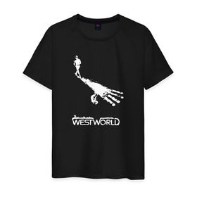 Мужская футболка хлопок с принтом Мир дикого запада 1 в Белгороде, 100% хлопок | прямой крой, круглый вырез горловины, длина до линии бедер, слегка спущенное плечо. | 