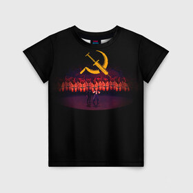 Детская футболка 3D с принтом Mother russia bleeds 2 в Белгороде, 100% гипоаллергенный полиэфир | прямой крой, круглый вырез горловины, длина до линии бедер, чуть спущенное плечо, ткань немного тянется | indie | mother russia bleeds | игра | игры | инди