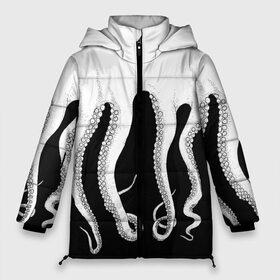 Женская зимняя куртка 3D с принтом Octopus в Белгороде, верх — 100% полиэстер; подкладка — 100% полиэстер; утеплитель — 100% полиэстер | длина ниже бедра, силуэт Оверсайз. Есть воротник-стойка, отстегивающийся капюшон и ветрозащитная планка. 

Боковые карманы с листочкой на кнопках и внутренний карман на молнии | octopus