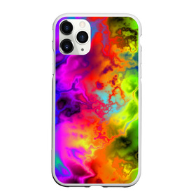Чехол для iPhone 11 Pro матовый с принтом Красочное безумие в Белгороде, Силикон |  | кислота | радуга | разноцветный | яркий