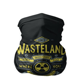 Бандана-труба 3D с принтом Come to Wasteland в Белгороде, 100% полиэстер, ткань с особыми свойствами — Activecool | плотность 150‒180 г/м2; хорошо тянется, но сохраняет форму | atom | bomb | boy | fallout | radioactive | vault | wasteland | атом | бой | бомба | волт | мальчик | радиация | фоллаут | ядерная