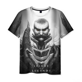 Мужская футболка 3D с принтом Браум в Белгороде, 100% полиэфир | прямой крой, круглый вырез горловины, длина до линии бедер | Тематика изображения на принте: braum | league of legends | браум | лига легенд